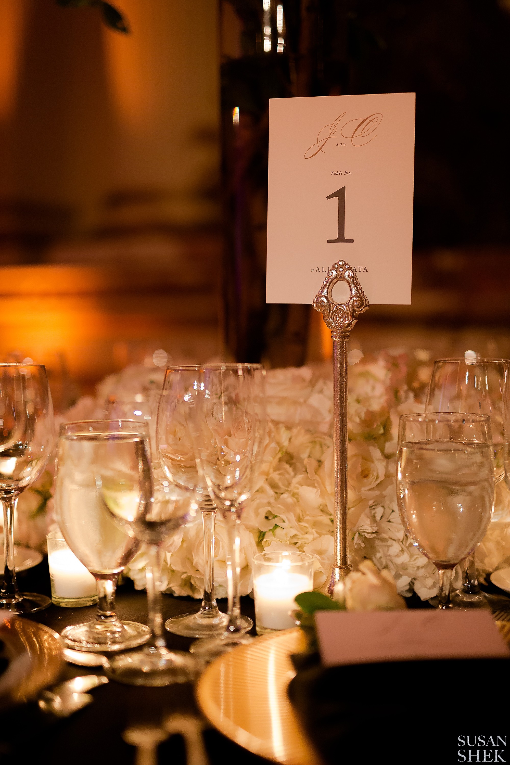Flowers and decor by Ariston Flowers at The Plaza Hotel