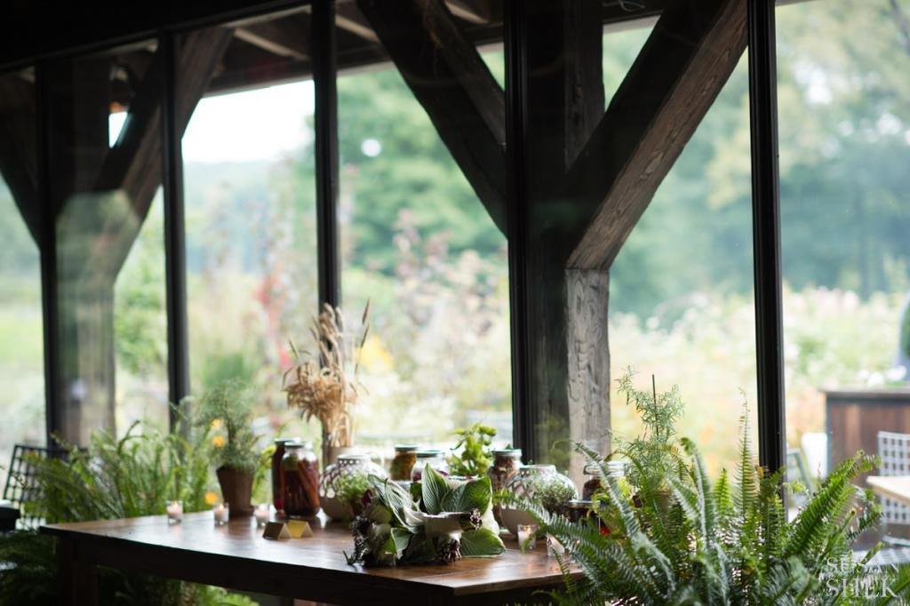 some of the natural decor at blue hill stone barns