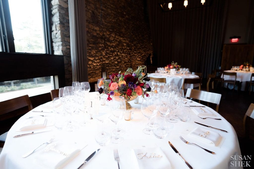 whole table shot at blue hill stone barns