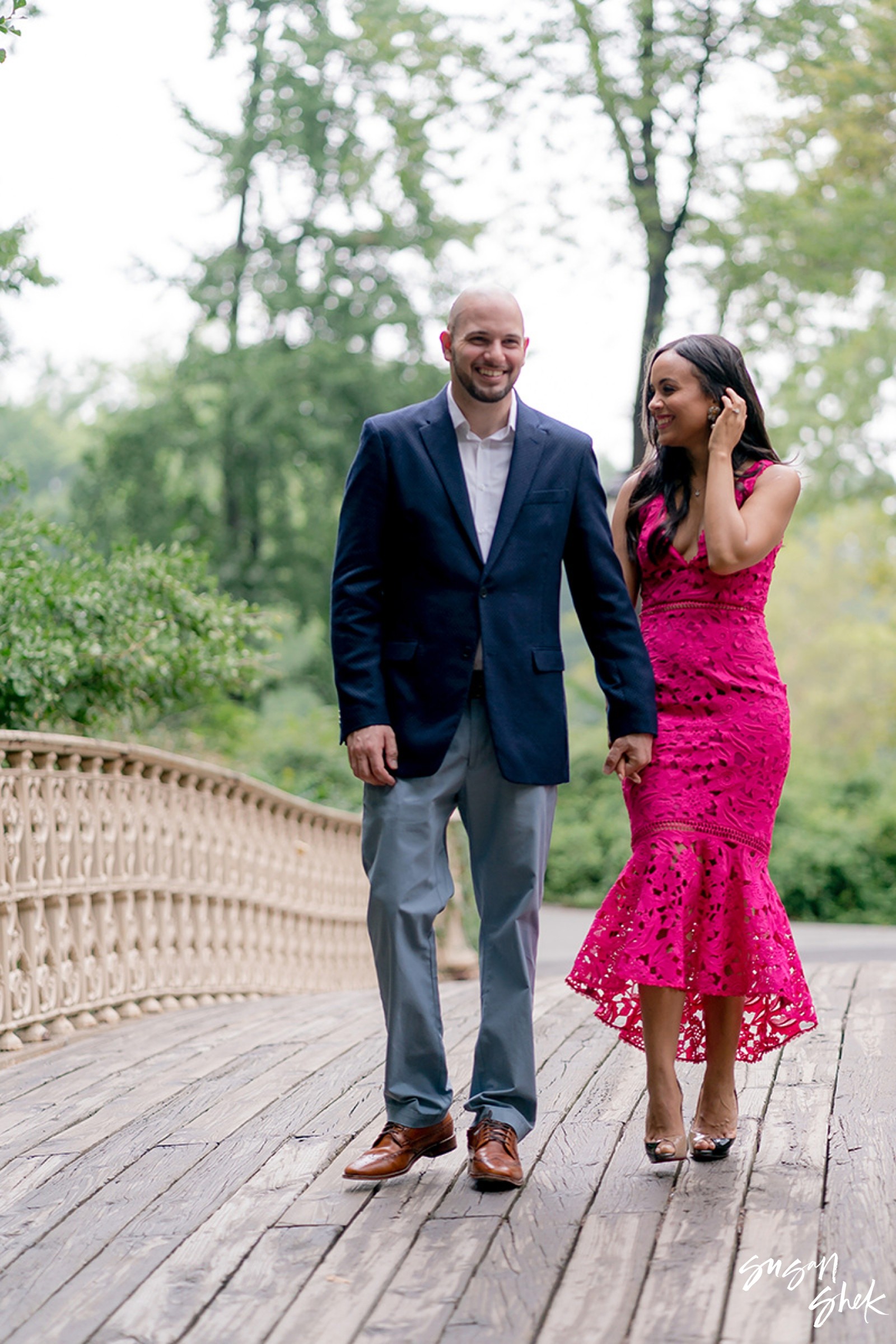 pine bank bridge in central park photo session, Engagement Shoot, NYC Engagement Photographer, Engagement Session, Engagement Photography, Engagement Photographer, NYC Wedding Photographer