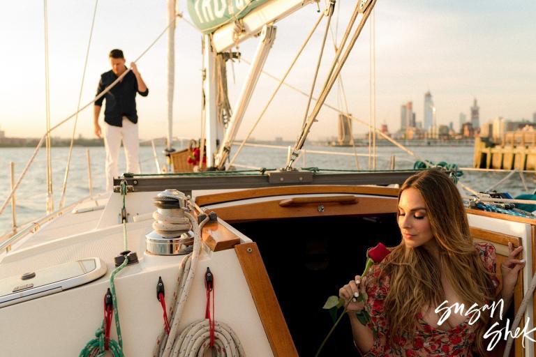 Sailing Engagement Photos in New York