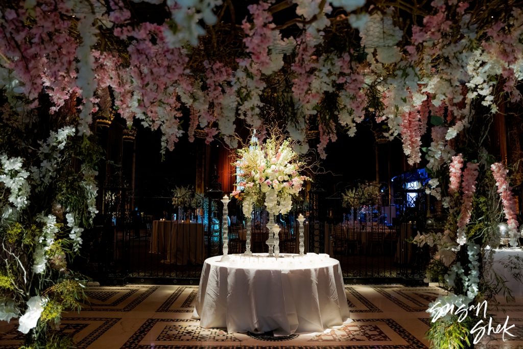 escort card table at Cipriani 42nd Street