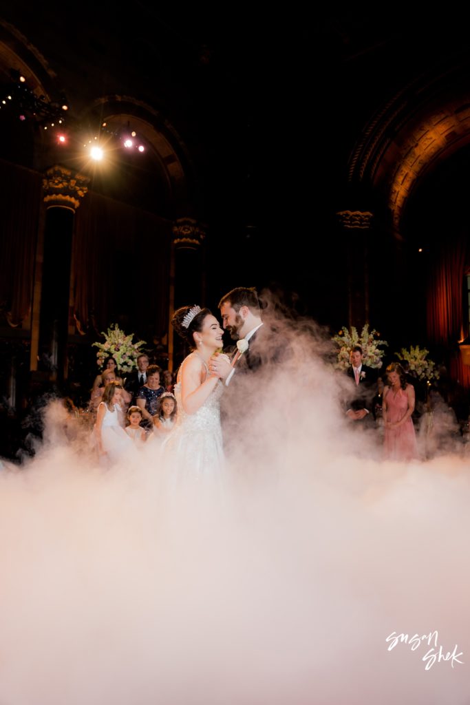 dancing in clouds at Cipriani 42nd Street