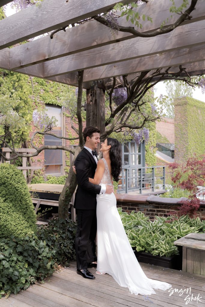 Foundry LIC couple on the rooftop