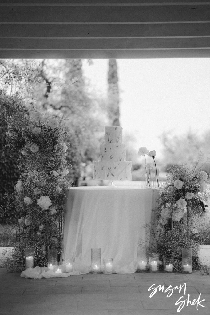 wedding cake details in puglia italy