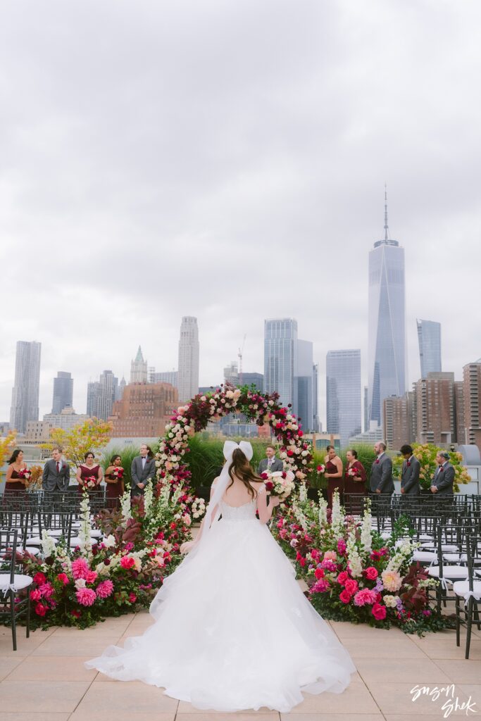 ceremony on roof of tribeca rooftop