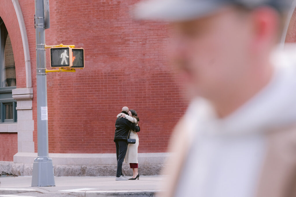 west village new york surprise proposal in the middle of the street
