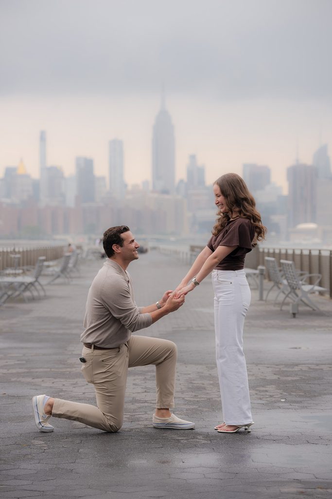 Williamsburg Brooklyn Waterfront Surprise Proposal and Engagement Session